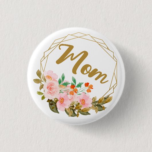 Badge Rond 2,50 Cm Maman (Devant)