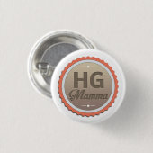 Badge Rond 2,50 Cm Maman d'hectogramme (Devant & derrière)