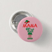 Badge Rond 2,50 Cm Maman Elfe (Devant & derrière)