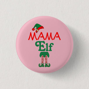 Badge Rond 2,50 Cm Maman Elfe
