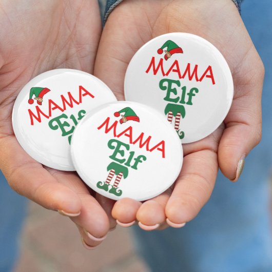 Badge Rond 2,50 Cm Maman Elfe