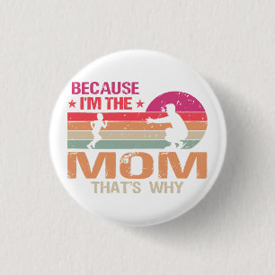 Badge Rond 2,50 Cm Maman et papa ont épousé la journée des mères