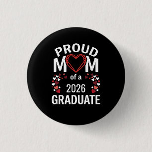 Badge Rond 2,50 Cm Maman fière promotion 2026 maman fière, DIPLÔMÉE