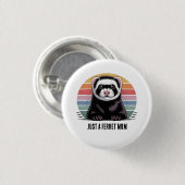 Badge Rond 2,50 Cm Maman furet (Devant & derrière)
