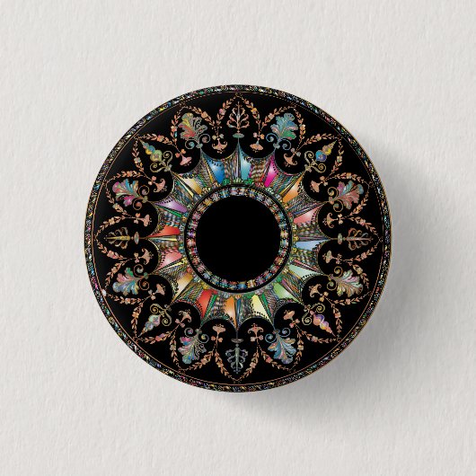 Badge Rond 2,50 Cm Mandala (Devant)