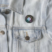 Badge Rond 2,50 Cm Mandala Pastel (En situation)