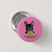 Badge Rond 2,50 Cm mangeur de nouilles (Devant & derrière)