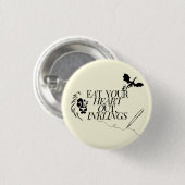 Badge Rond 2,50 Cm Mangez Votre Coeur, Colonnes (Devant & derrière)