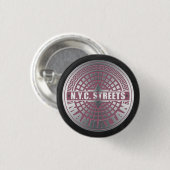 Badge Rond 2,50 Cm Manhole Covers Manhattan (Devant & derrière)