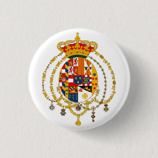 Badge Rond 2,50 Cm Manteau de Sicilie des bras dû