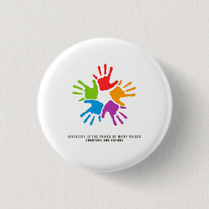 Badge Rond 2,50 Cm Many Hands, One Future – diversity design