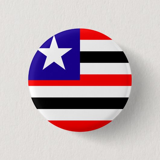 Badge Rond 2,50 Cm Maranhão, drapeau de l'état brésilien (Devant)