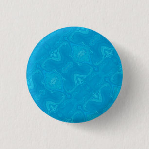 Badge Rond 2,50 Cm Marbre Bleu Abstrait HP Personnalisé