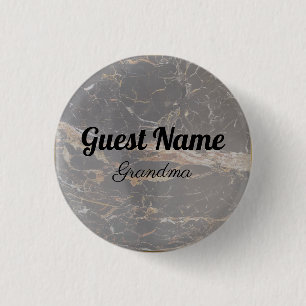 Badge Rond 2,50 Cm Marbre élégant personnalisé