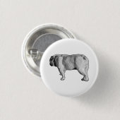 Badge Rond 2,50 Cm Marche Rétro, Épinglette de Fun (Devant & derrière)