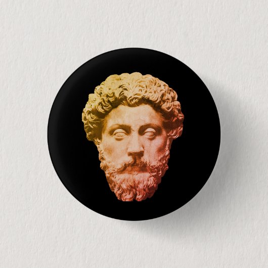 Badge Rond 2,50 Cm Marcus Aurelius (Devant)