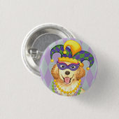 Badge Rond 2,50 Cm Mardi Gras (Devant & derrière)