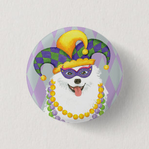 Badge Rond 2,50 Cm Mardi Gras Eskie