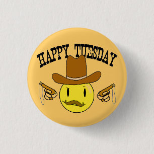 Badge Rond 2,50 Cm Mardi heureux