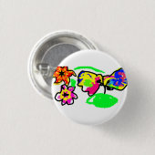 Badge Rond 2,50 Cm Mariage de colibris (Devant & derrière)