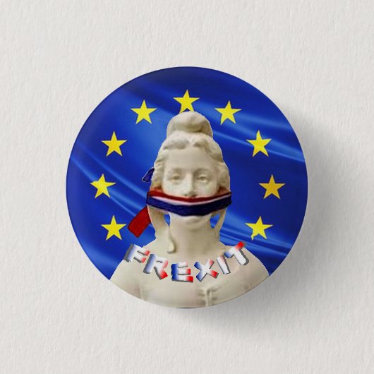 Badge Rond 2,50 Cm marianne frexit (Devant)