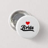 Badge Rond 2,50 Cm Mariée (Devant & derrière)