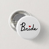 Badge Rond 2,50 Cm Mariée (Devant & derrière)