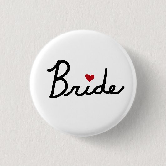 Badge Rond 2,50 Cm Mariée (Devant)