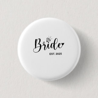 Badge Rond 2,50 Cm Mariée Annonce de mariage de printemps 2025 