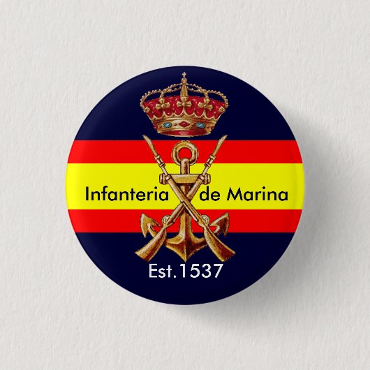 Badge Rond 2,50 Cm Marines royales espagnoles (Devant)