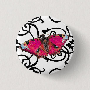 Badge Rond 2,50 Cm Mariposa ~ Bouton