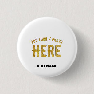 BADGE ROND 2,50 CM MARQUE BLANCHE VERIFIEE PERSONNALISABLE MODERNE ET
