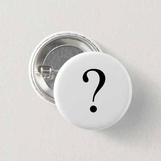 Badge Rond 2,50 Cm Marque de question (Devant & derrière)