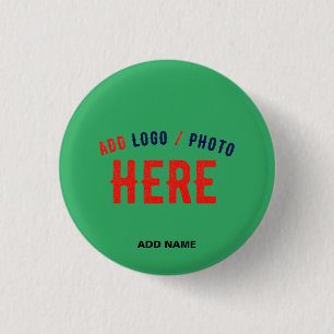BADGE ROND 2,50 CM MARQUE MODERNE MODERNE MODERNE EMERALD VERT VÉRIFI