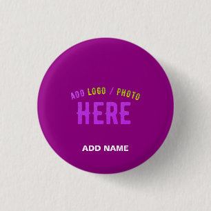 BADGE ROND 2,50 CM MARQUE MODERNE MODERNE PERSONNALISABLE POURPULAIRE