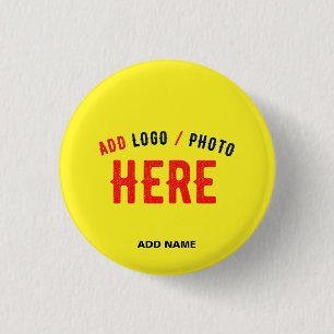 BADGE ROND 2,50 CM MARQUE VÉRIFIÉE JAUNE CLAIR ET MODERNE