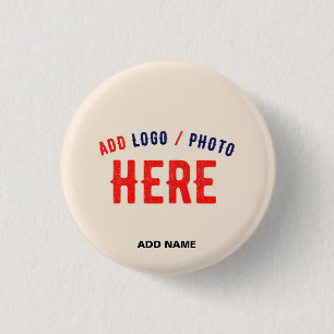 BADGE ROND 2,50 CM MARQUE VÉRIFIÉE NATURELLE MODERNE ET PERSONNALISAB