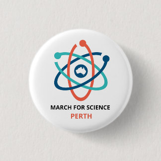 Badge Rond 2,50 Cm Mars pour la Science - Perth -