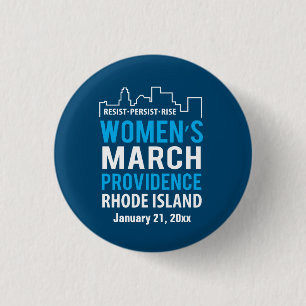 Badge Rond 2,50 Cm Mars Providence Île de Rhode janvier des femmes