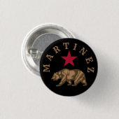 Badge Rond 2,50 Cm Martinez, Californie (Devant & derrière)