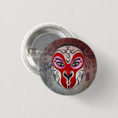 Badge Rond 2,50 Cm Masques chinois d'opéra - roi de singe (Devant & derrière)