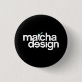 Badge Rond 2,50 Cm Matcha Design Button (Devant)