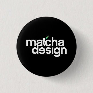 Badge Rond 2,50 Cm Matcha Design Button