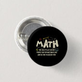 Badge Rond 2,50 Cm Math  Mathematics Math Teacher Gift (Devant & derrière)