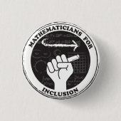 Badge Rond 2,50 Cm Mathéaticians pour l'inclusion button (Devant)