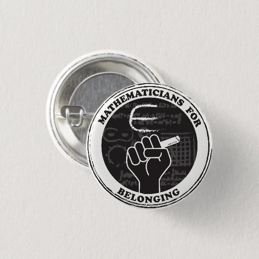 Badge Rond 2,50 Cm Mathématicians pour Belonging button (Devant & derrière)