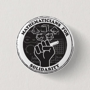Badge Rond 2,50 Cm Mathématicians pour Solidarity Button
