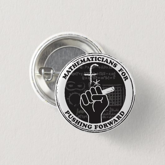 Badge Rond 2,50 Cm Mathmaticians (Devant & derrière)