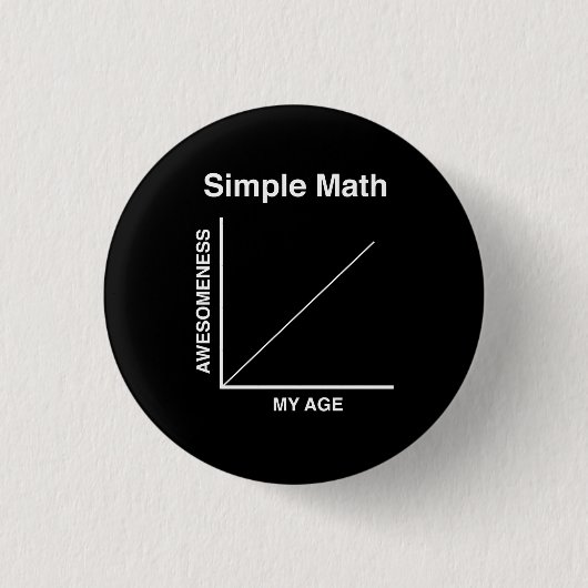 Badge Rond 2,50 Cm Maths simples (Devant)
