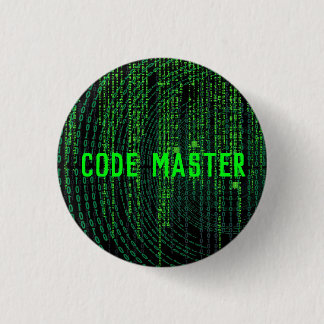BADGE ROND 2,50 CM MATRICE MAÎTRE DE CODE GAMER